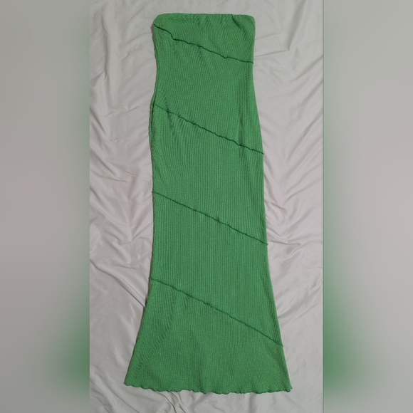 Princess Polly Oscar Strapless Knit Maxi Dress, Color Green Size 6 - Picture 5 of 15